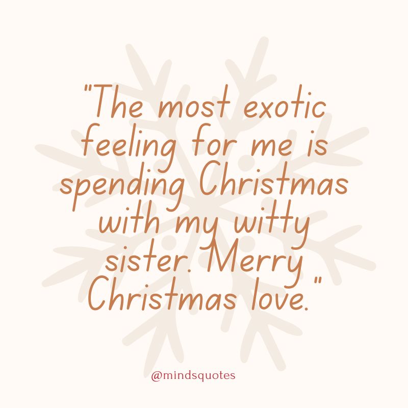 christmas wishes for sister
