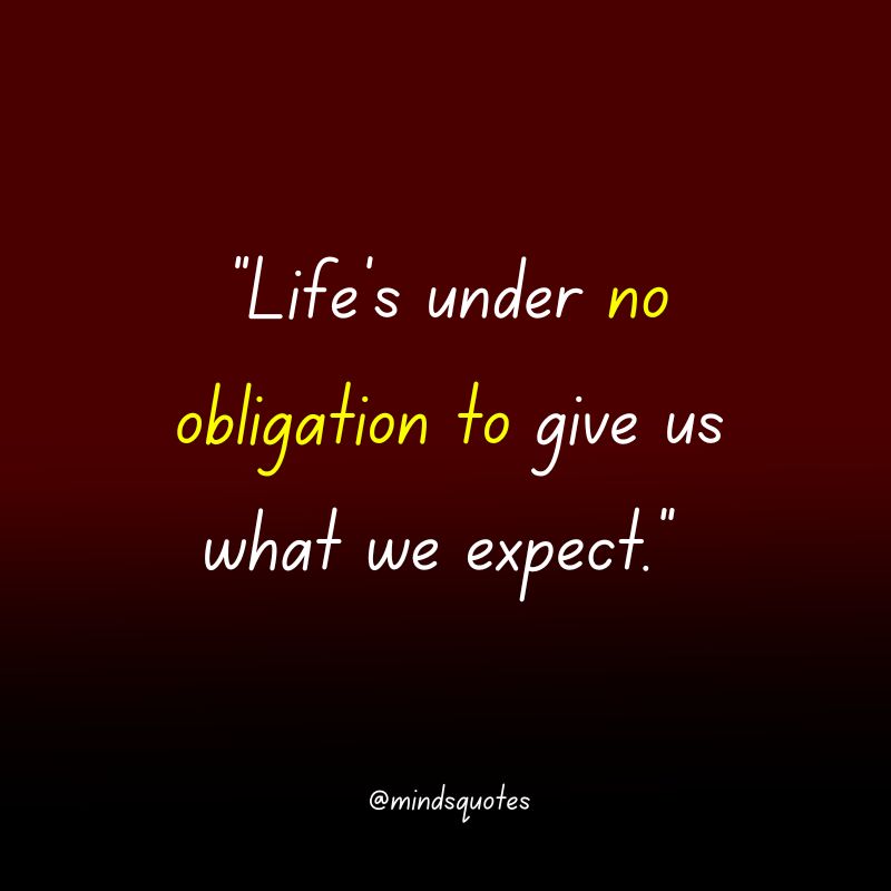 expectation quotes life