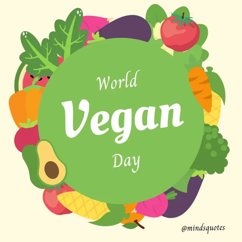 57 Famous World Vegan Day Quotes, Wishes & Messages 16 World Vegan Day Poster