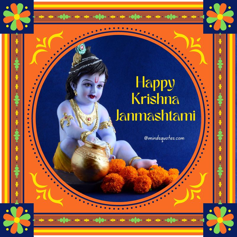 Happy Krishna Janmashtami Poster