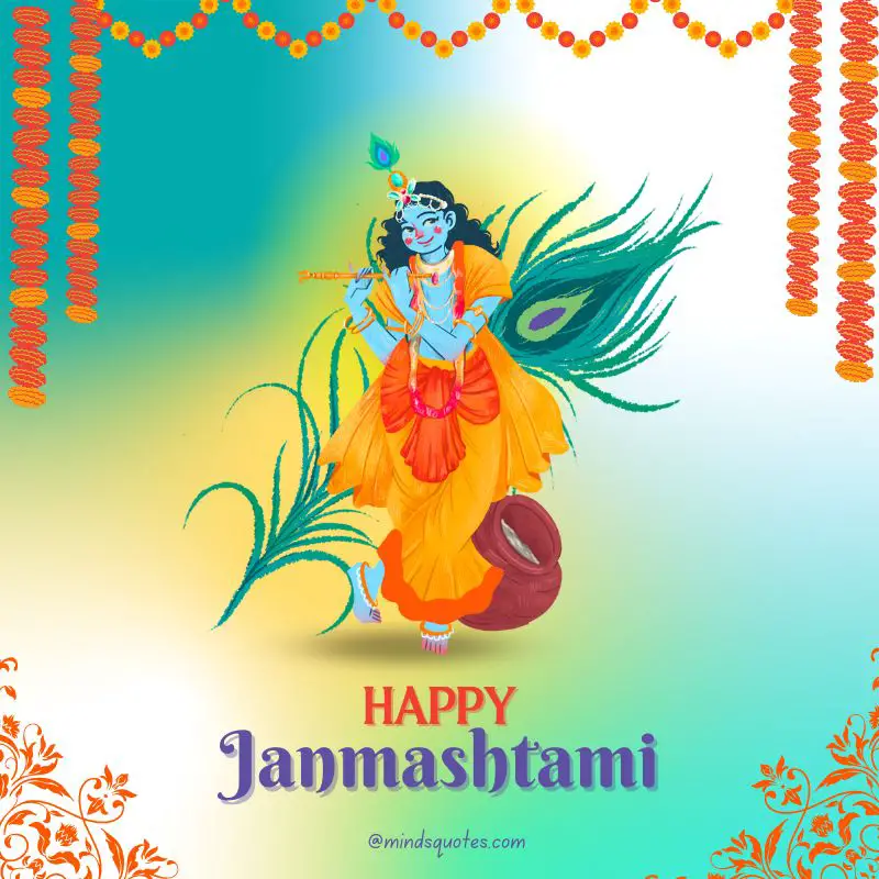48 Happy Krishna Janmashtami Quotes, Wishes, and Messages 7 Happy Krishna Janmashtami Poster