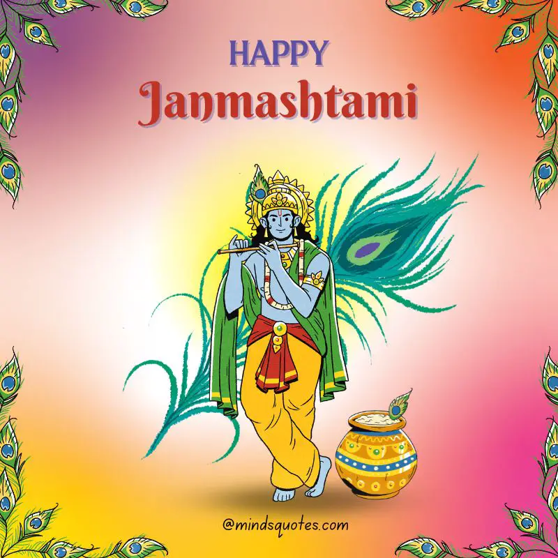 48 Happy Krishna Janmashtami Quotes, Wishes, and Messages 9 Happy Krishna Janmashtami Poster