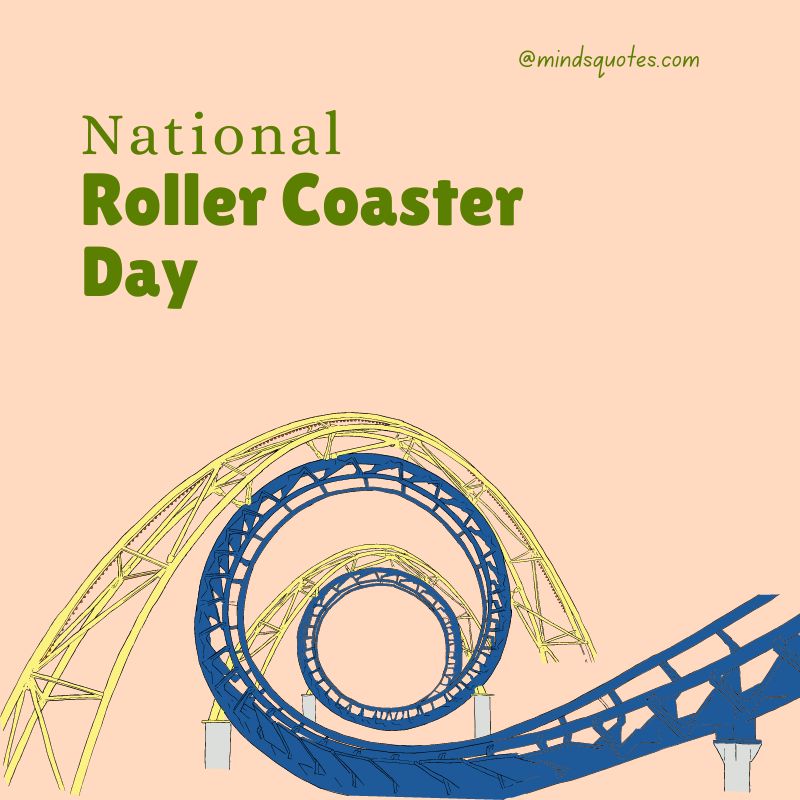Happy National Roller Coaster Day Poster