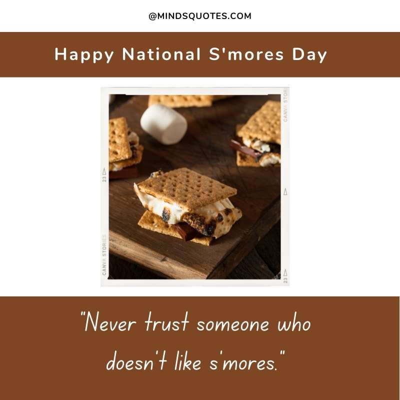 Happy National S'mores Day Captions