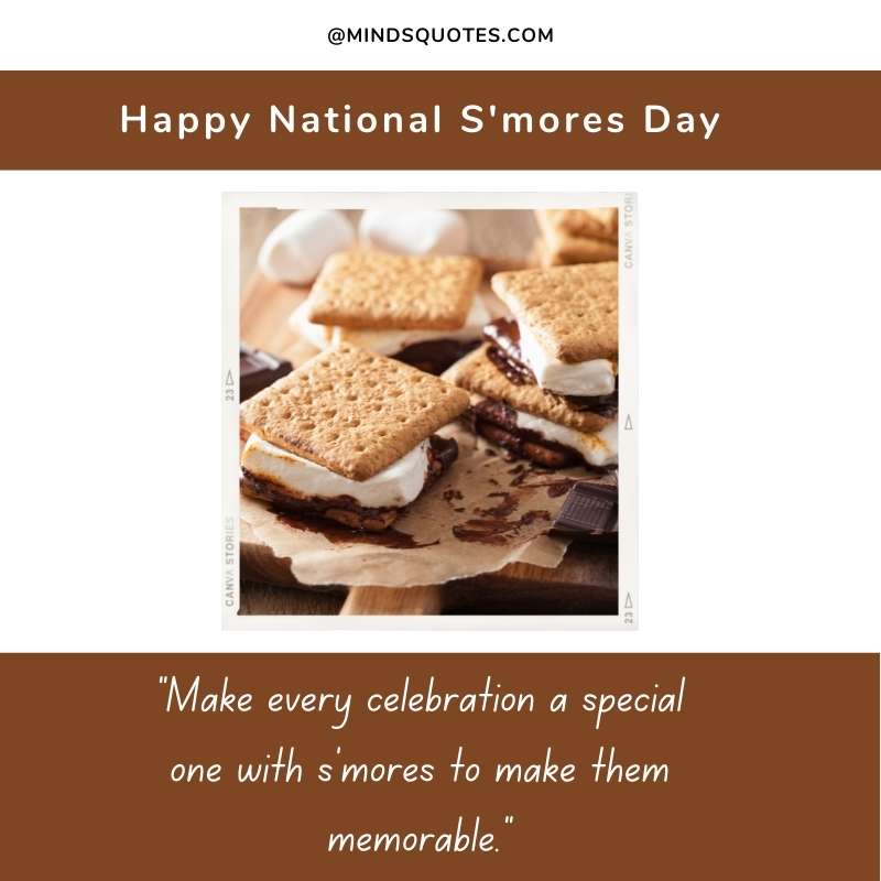 Happy National S'mores Day Message
