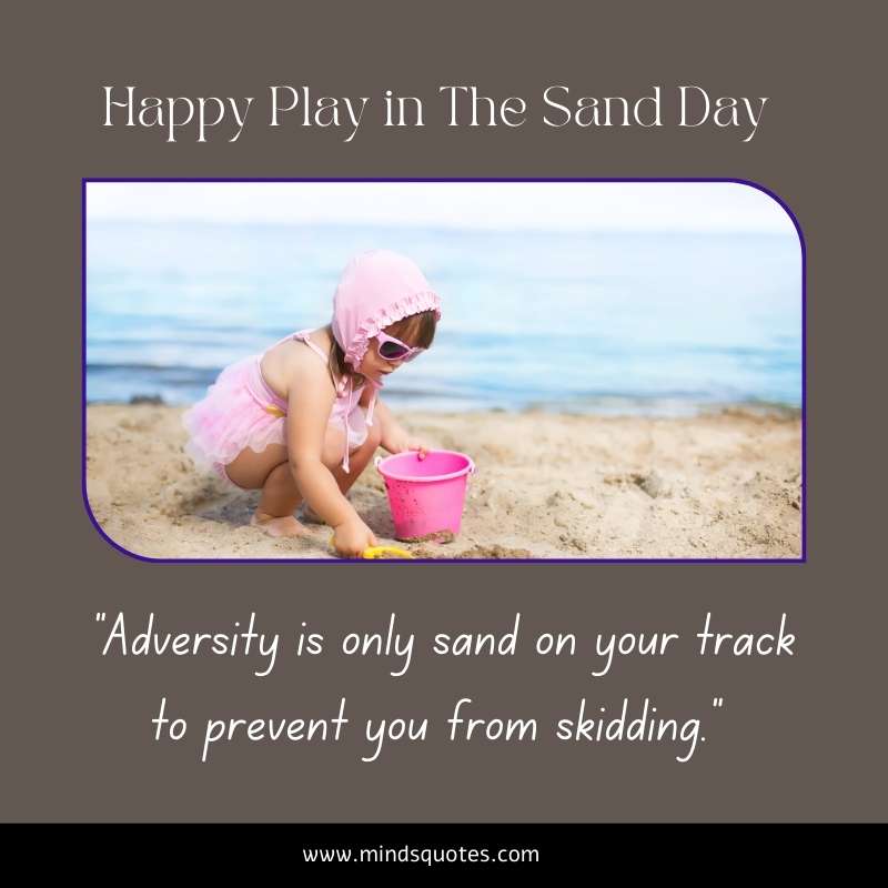 Happy Play in The Sand Day Message