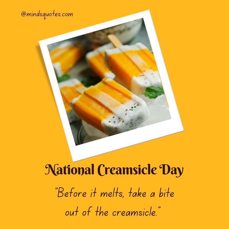 National Creamsicle Day Message
