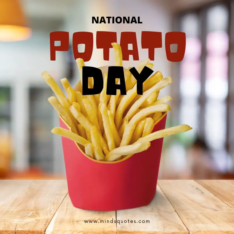 National Potato Day Crinkle Cut Fries - National Potato Day - Posters and  Art Prints