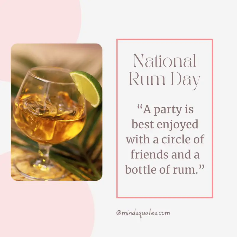 38+ Famous National Rum Day Quotes, Wishes & Messages 14 National Rum Day Wishes