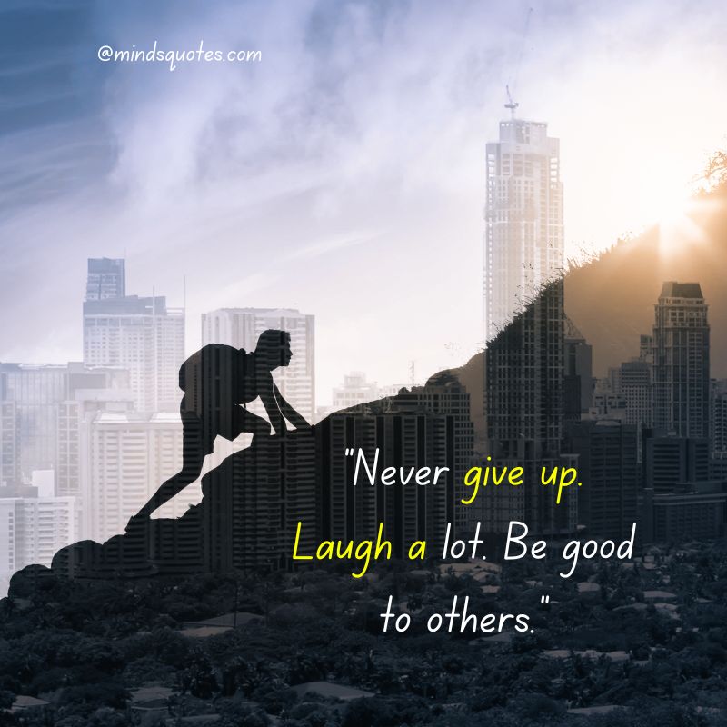 Never Give Up Day Quotes 