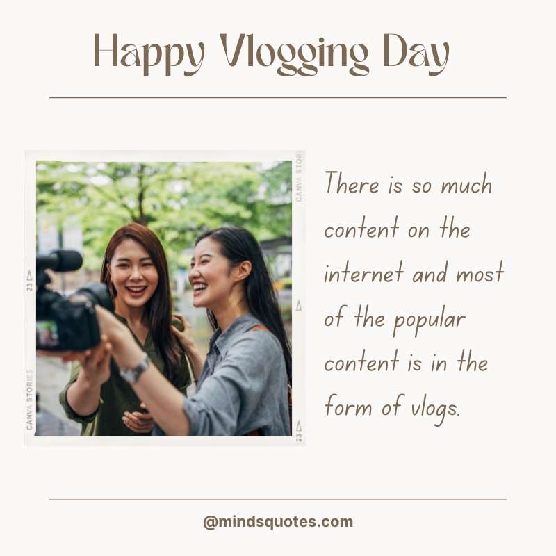 42+ BEST Happy Vlogging Day Quotes, Wishes & Messages 10 Vlogging Day Wishes