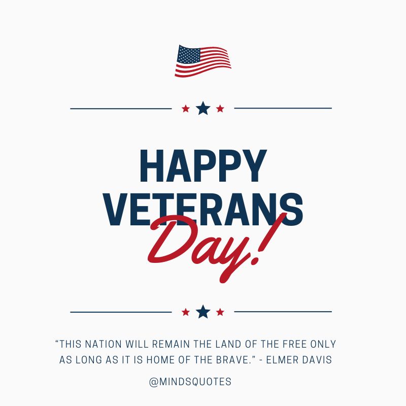 80 Famous Veterans Day Quotes, Wishes & Messages 11 happy veterans day quotes