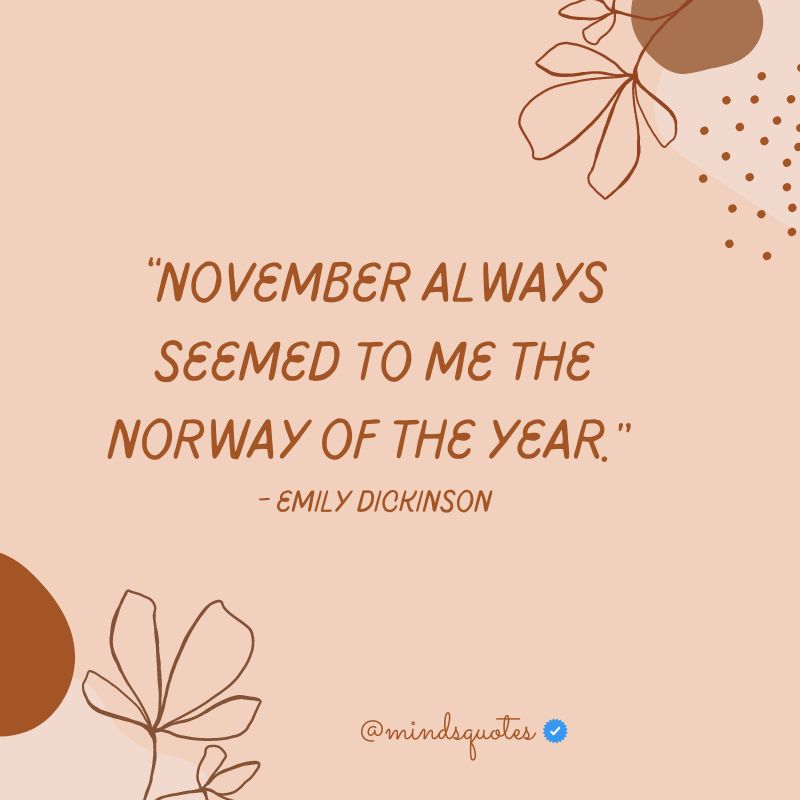 November quotes