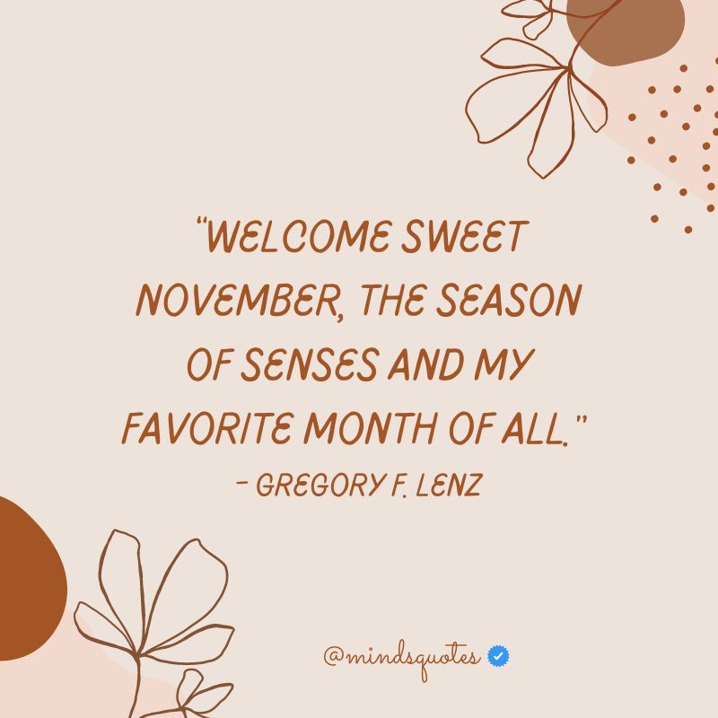 welcome november quotes