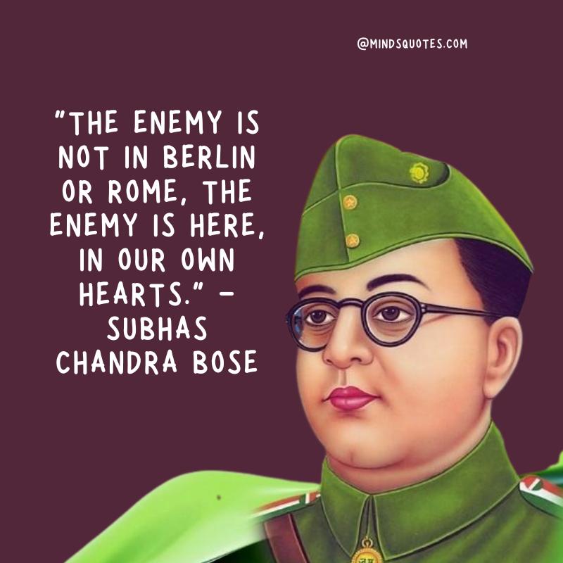 Inspirational Netaji Subhash Chandra Bose Quotes