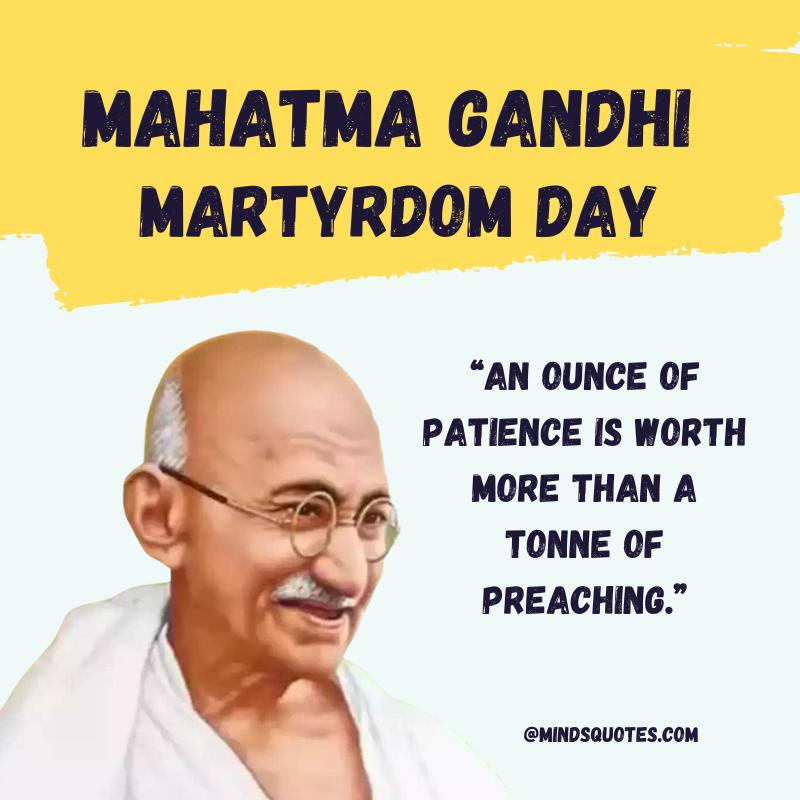 Mahatma Gandhi Martyrdom Day Quotes