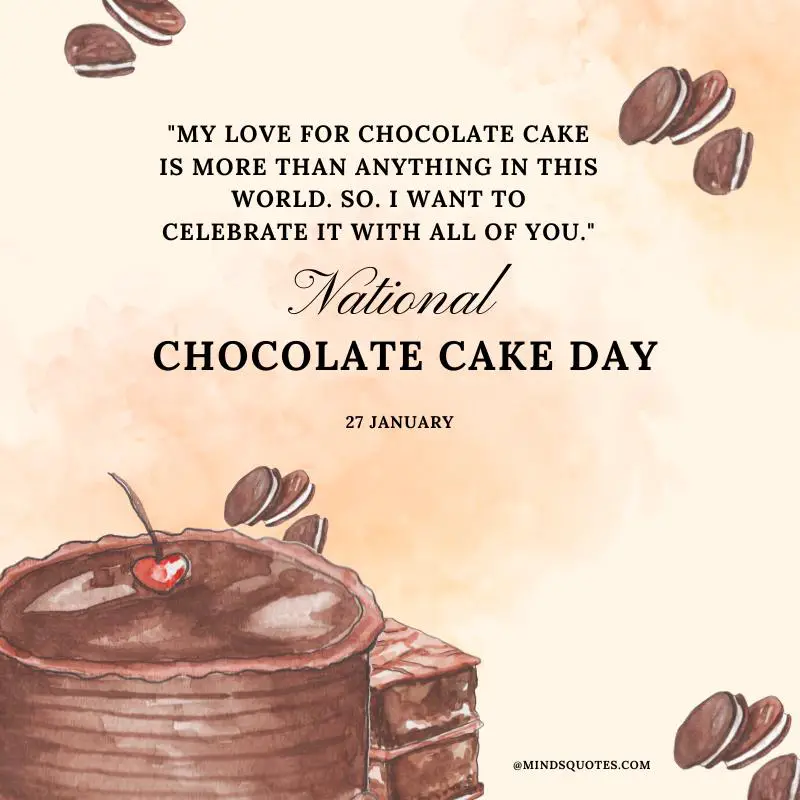50 National Chocolate Cake Day Quotes, Wishes & Messages 8 National Chocolate Cake Day Greetings