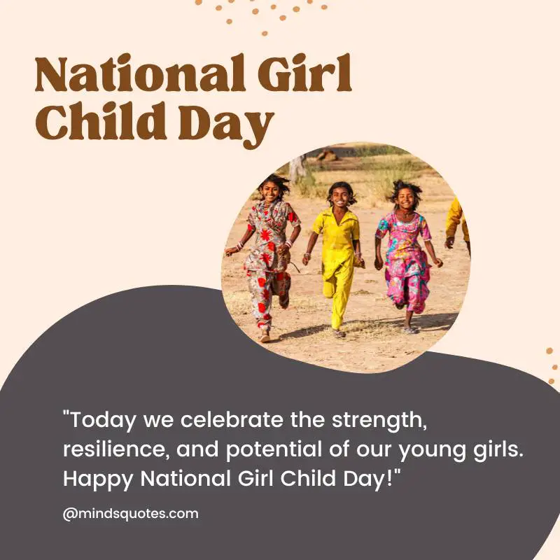 70 National Girl Child Day Quotes, Wishes & Messages 9 National Girl Child Day Greetings