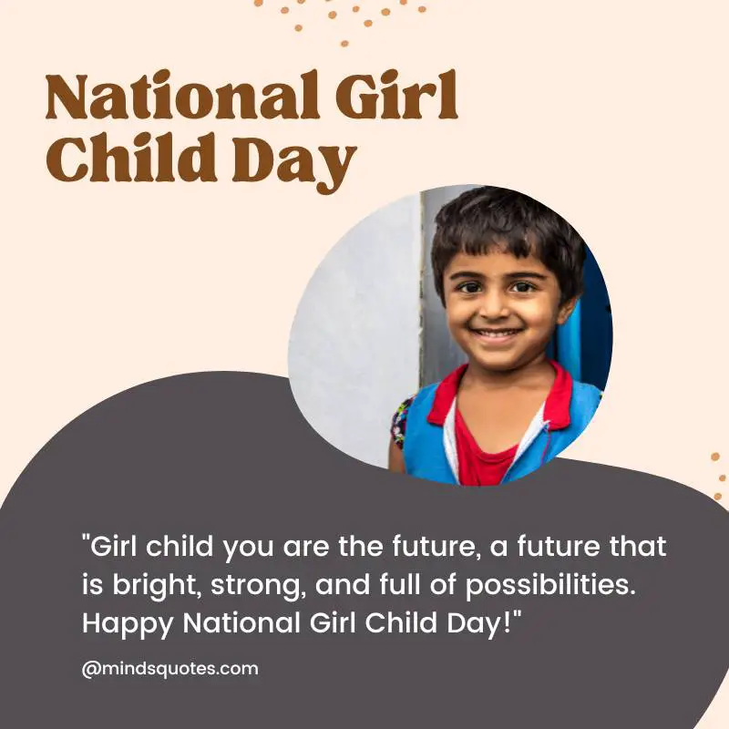 70 National Girl Child Day Quotes, Wishes & Messages 8 National Girl Child Day Messages