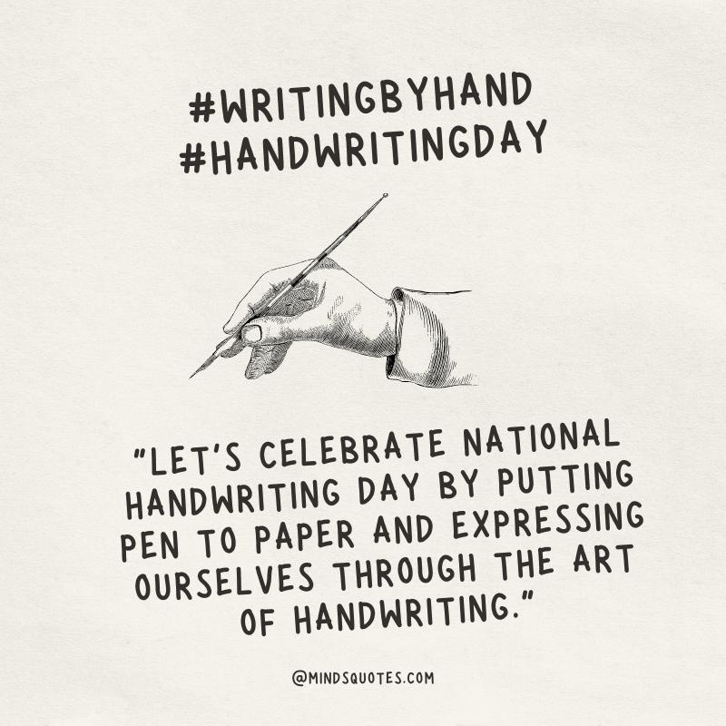 National Handwriting Day Messages