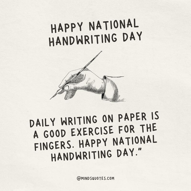 National Handwriting Day Wishes