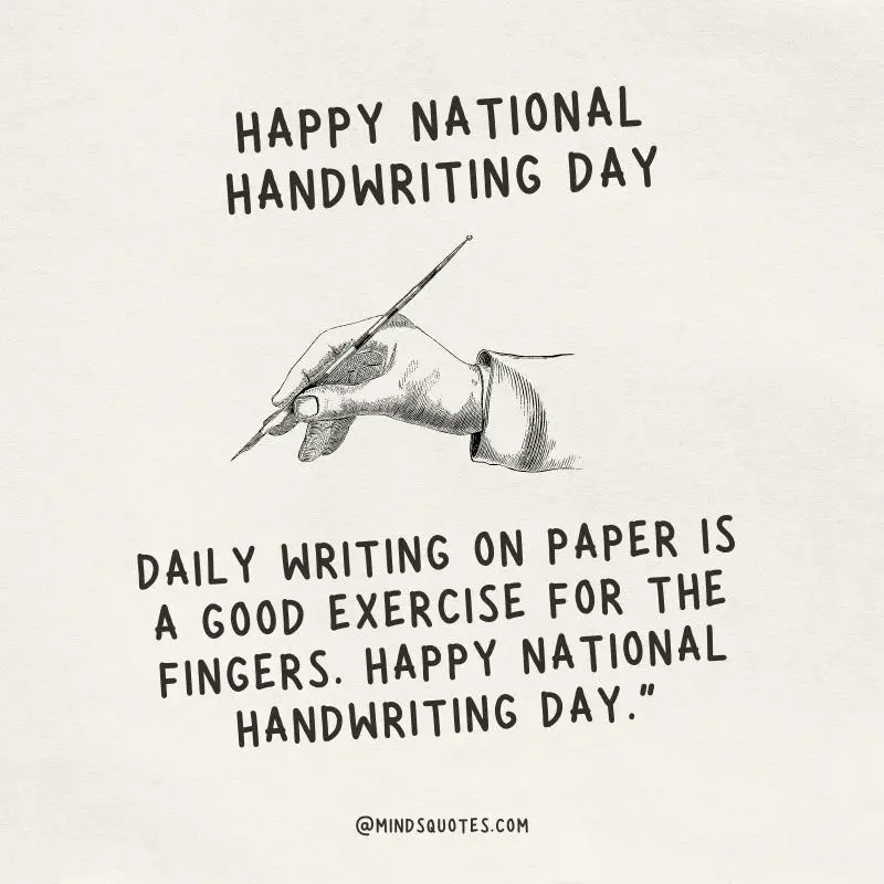 55 National Handwriting Day Quotes, Wishes & Messages 6 National Handwriting Day Wishes