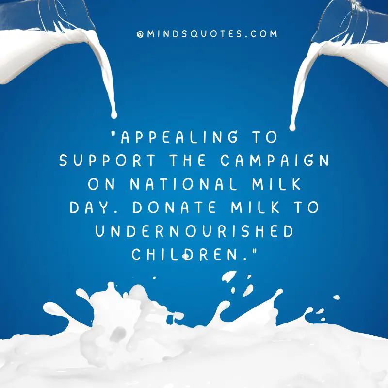 50 National Milk Day Quotes, Wishes & Messages, Slogans 9 National Milk Day Greetings