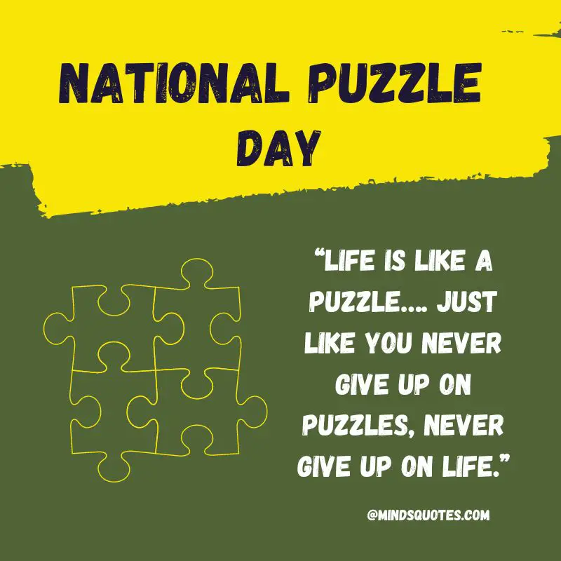50 National Puzzle Day Quotes, Wishes & Messages 5 National Puzzle Day Messages