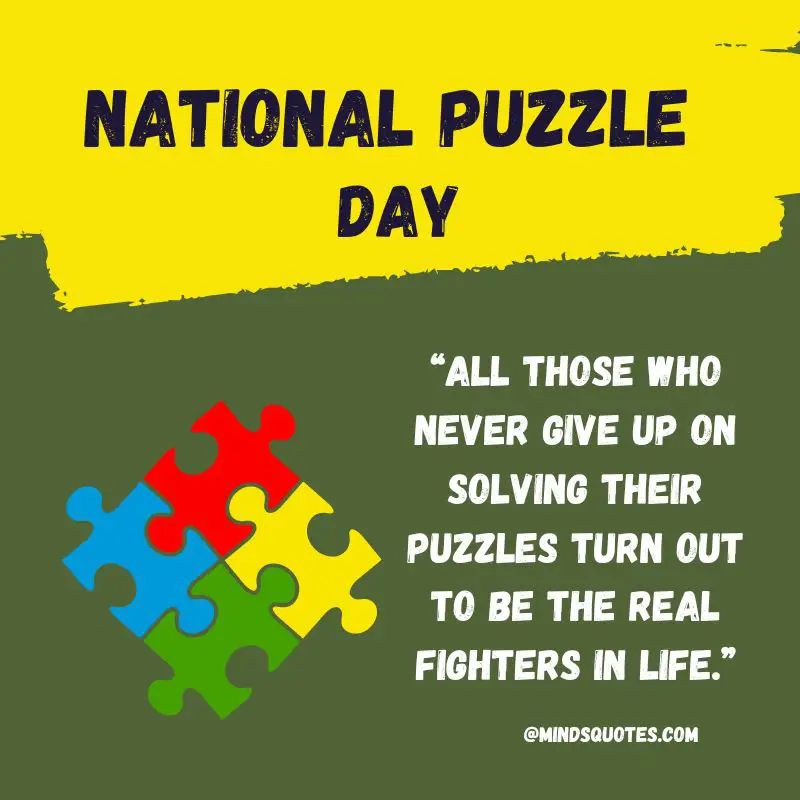 50 National Puzzle Day Quotes, Wishes & Messages 6 National Puzzle Day Messages