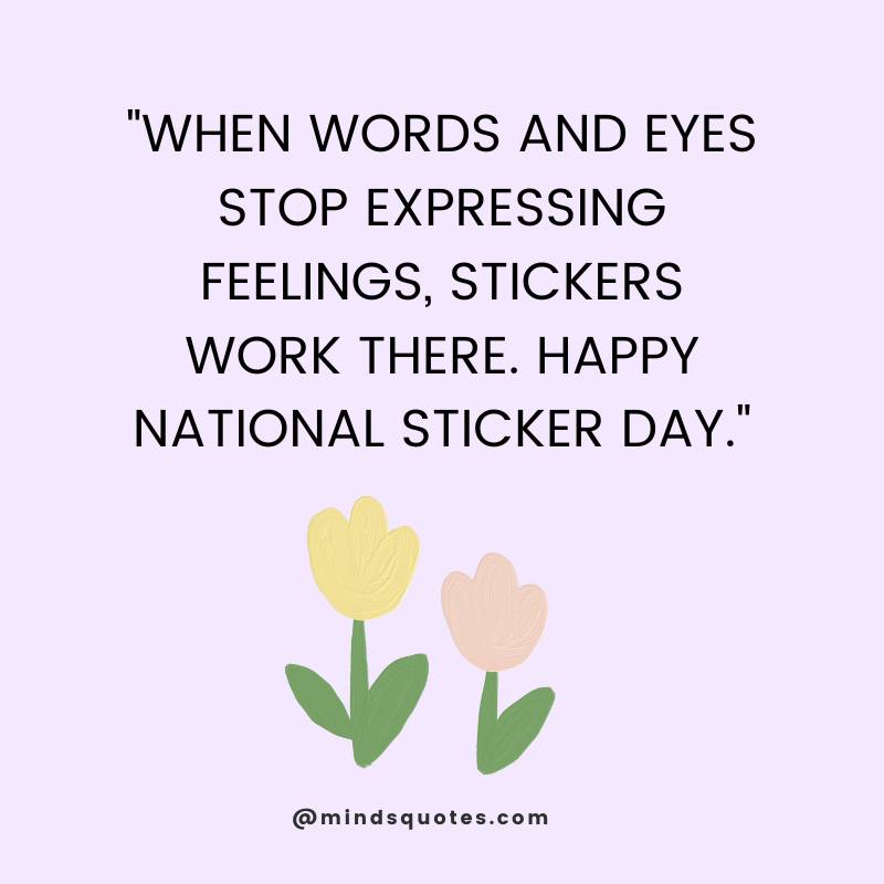 National Sticker Day Wishes