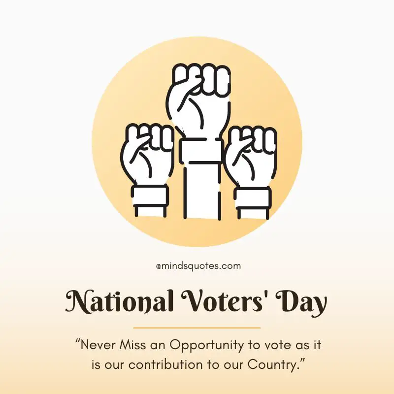 50 National Voters' Day Quotes, Wishes & Messages 25 January 8 National Voters' Day Messages