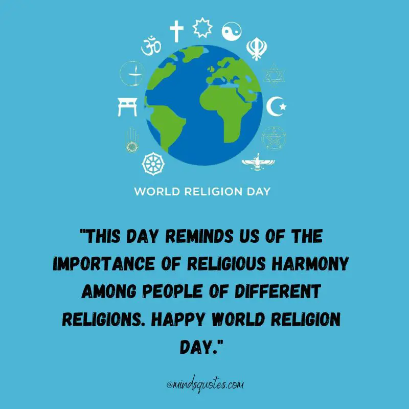 50 World Religion Day Quotes, Wishes & Messages, Greetings 7 World Religion Day Wishes