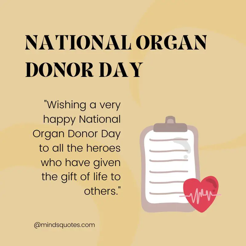 50 National Organ Donor Day Quotes, Wishes & Messages 5 National Organ Donor Day Wishes