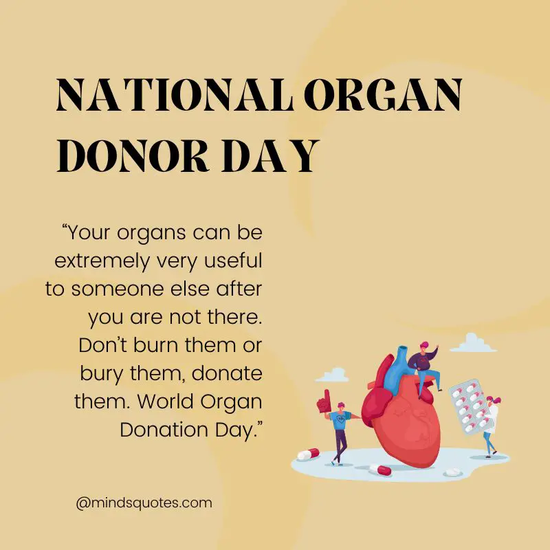 50 National Organ Donor Day Quotes, Wishes & Messages 4 National Organ Donor Day Wishes