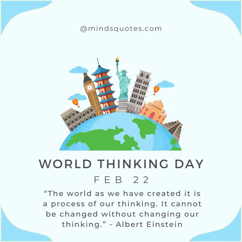35 Famous World Thinking Day Quotes, Wishes & Messages 2 World Thinking Day Quotes