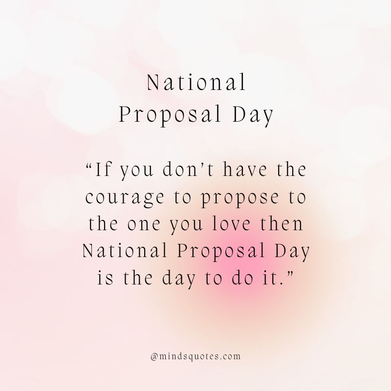 35 National Proposal Day Messages, Wishes & Quotes Minds Quotes