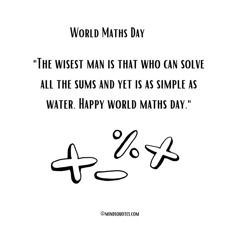 25 Happy World Maths Day Quotes, Messages & Wishes 7 World Maths Day Wishes