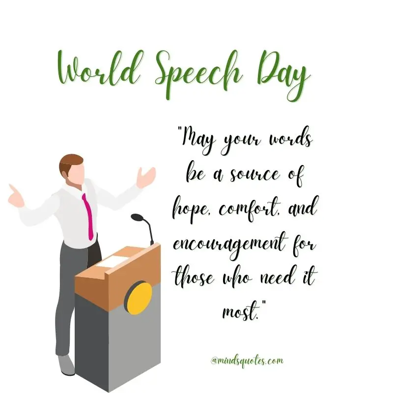 35 Famous World Speech Day Quotes, Wishes & Messages 5 World Speech Day Messages