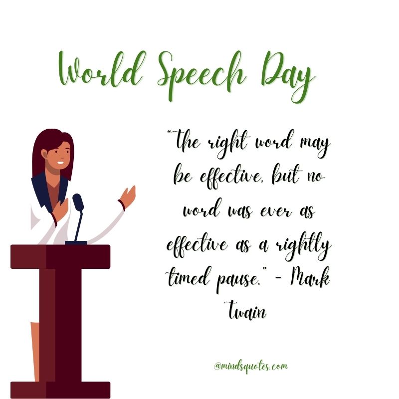 World Speech Day Quotes