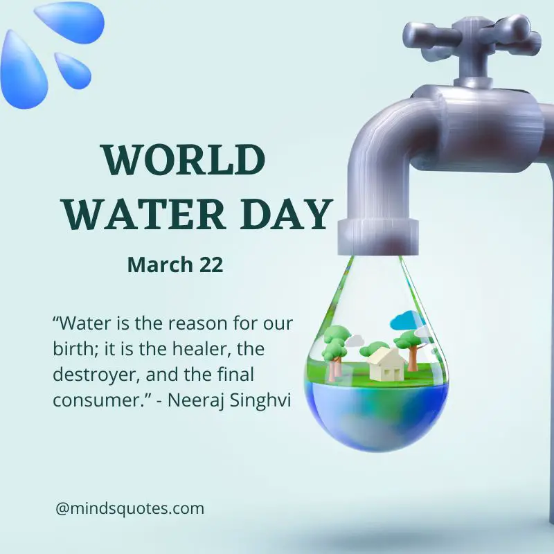50 Important World Water Day Quotes, Messages & Wishes 3 World Water Day Quotes