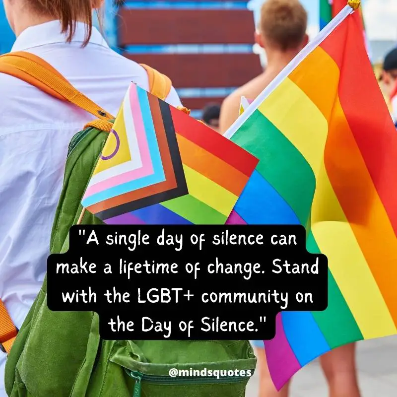 Day of Silence Quotes, Wishes & Messages (April 14) 4 Day of Silence Messages