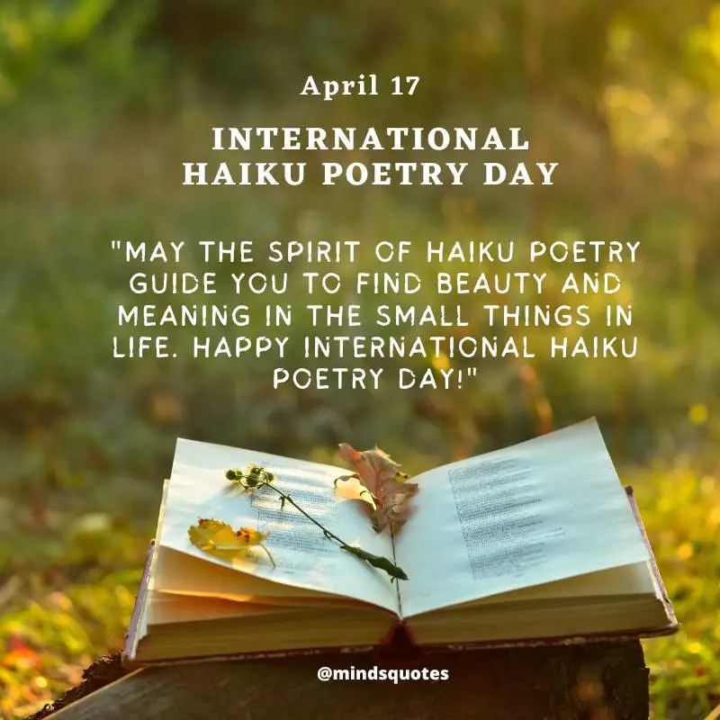 50 International Haiku Poetry Day Quotes, Wishes & Messages 3 International Haiku Poetry Day Wishes