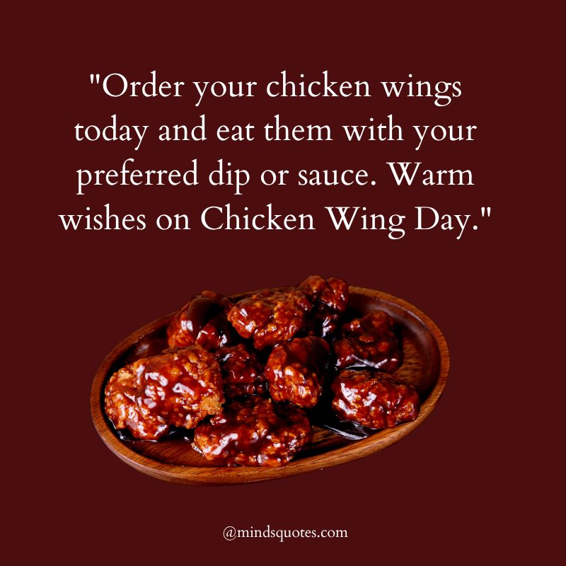 International Chicken Wing Day Wishes 