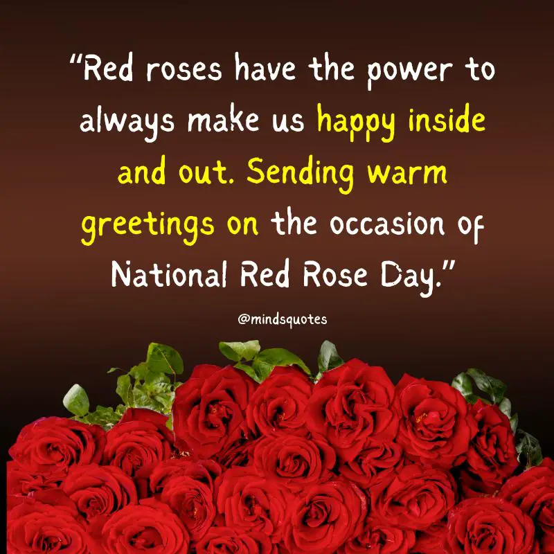National Red Rose Day Quotes, Wishes & Messages (June 12th) 4 National Red Rose Day Messages