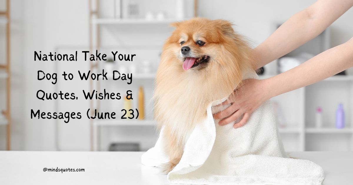National Take Your Dog to Work Day Quotes, Wishes & Messages (June 23)