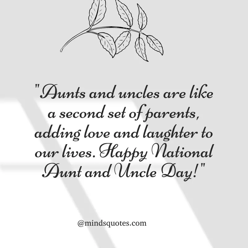 National Aunt and Uncle Day Quotes, Wishes & Messages (July 26) 3 National Aunt and Uncle Day Wishes