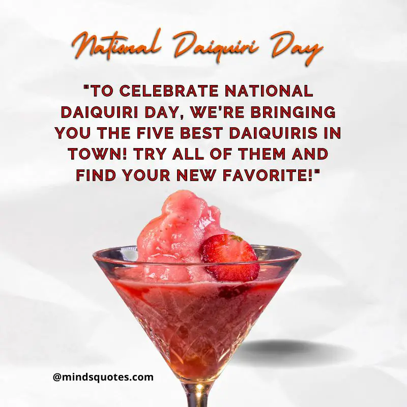 National Daiquiri Day Quotes, Wishes & Messages (19th July) 4 National Daiquiri Day Messages