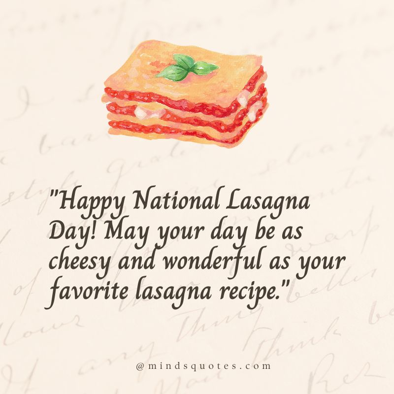 National Lasagna Day Messages