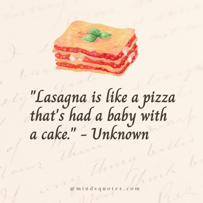 National Lasagna Day Quotes