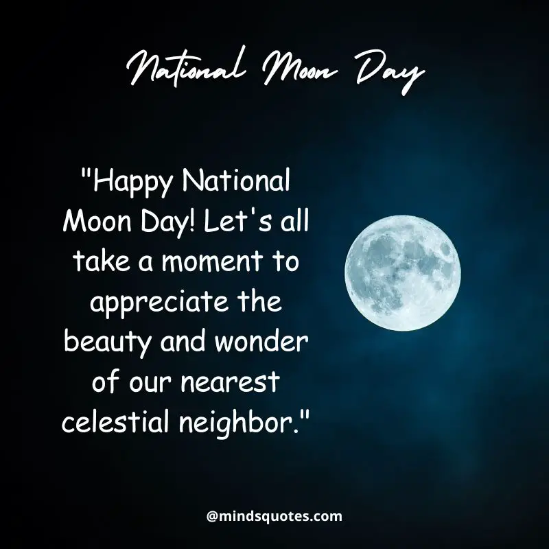 National Moon Day Quotes, Wishes & Messages (July 20th) 3 National Moon Day Wishes